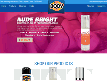 Tablet Screenshot of bodyactionproducts.com